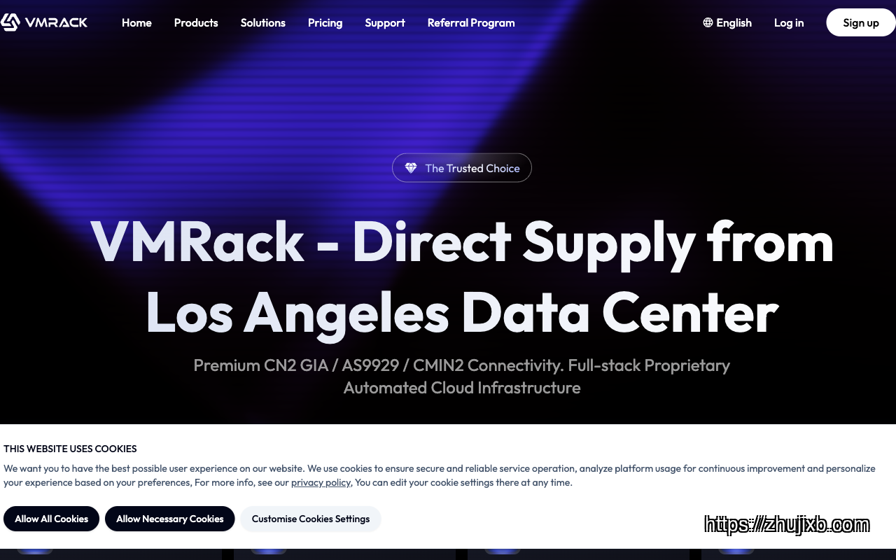 VMRack homepage